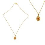 ✨ Shiv Baba Golden Locket with Golden Chain– Symbol of Divine Light