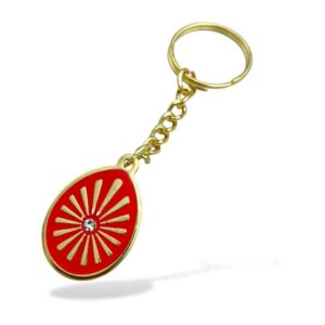 ✨ Shiv Baba Red Minakari Key Chain – Divine Blessings