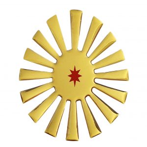 Sticker Big Gold Emboss Shiv Baba Brahma Kumaris